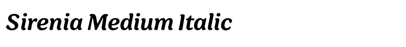 Sirenia Medium Italic